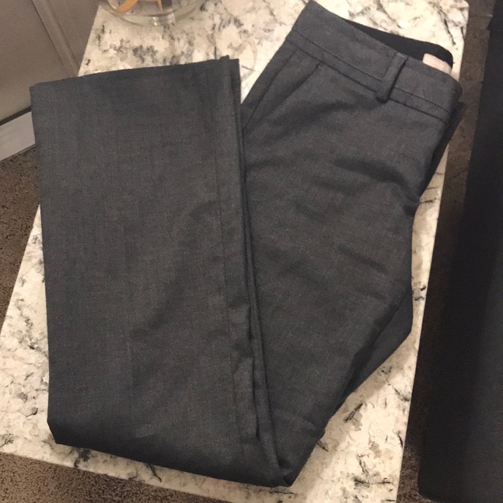 Banana Republic Gray Dress Pants Lined